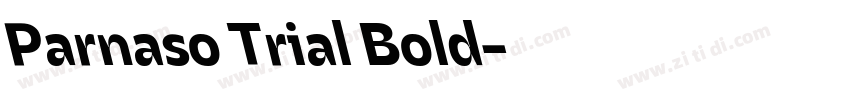 Parnaso Trial Bold字体转换